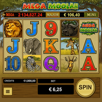 Spinanga - Mega Moolah Slot Game - Progressive Jackpot